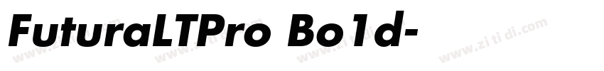 FuturaLTPro Bo1d字体转换